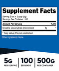 Nutricost Creatine Monohydrate Micronized Powder 500G, 5000mg Per Serv - Pure Micronized Creatine Monohydrate