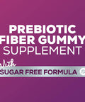 Nature'S Nutrition Fiber Supplement Gummies for Digestive Health & Regularity Support Sugar- 4g Fiber Gummy for Adults Daily Probiotic Supplements Natural Prebiotic Fiber Gummy Plant Based - 60 Gummies