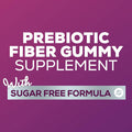 Nature'S Nutrition Fiber Supplement Gummies for Digestive Health & Regularity Support Sugar- 4g Fiber Gummy for Adults Daily Probiotic Supplements Natural Prebiotic Fiber Gummy Plant Based - 60 Gummies