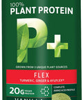 Biochem 100 Plant Protein Flex Vanilla 11.6 oz 20g Vegan Protein KetoFriendly Amino Acid Turmeric Ginger Ayuflex Joint Bone Health Soft Tissue Support