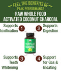 Peak Performance Raw Whole Food Activated Coconut Charcoal 90