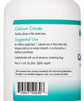 NutriCology Calcium Citrate Bone Teeth Muscle Nerve Support 180 Vegetarian Capsules
