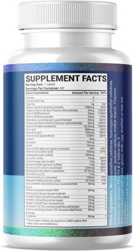 Daily Men'S Multivitamins - Multivitamin For Men & Multimineral Supplement For Enhanced Energy, Men'S Vitamins Effortless Multi Vitamin 60 Tablets.