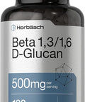 Beta Glucan 1 3D | 180 Capsules | Beta 1,3, 1,6 D Glucan | Non-GMO, Gluten Free Supplement | by Horbaach