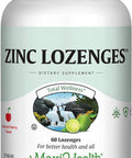 Maxi Health Zinc Lozenges - Zinc Citrate 10mg - with Vitamin C - Cherry Flavor - 60 Chewables - Kosher