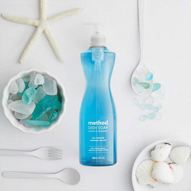 Method Gel Dish Soap Refill Sea Minerals Biodegradable Formula Tough on Grease 36 Fl Oz (Pack of 6)