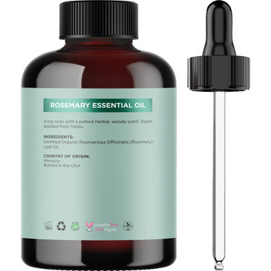 Maple Holistics Volumizing Hair Bundle - Large Sizes Biotin Shampoo, Conditioner, And Pure Rosemary Essential Oil