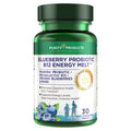 Blueberry Probiotic B12 Energy Melt by Purity Products ProDura Clinical Probiotic Organic Blueberries Methylcobalamin B12 30 Melts