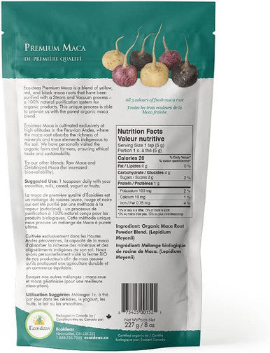 Ecoideas Organic Premium Oss Maca, 227g