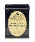 Harney & Sons Herbal Hot Cinnamon Spice Rooibos Tea Tin, 4 oz | Caffeine-free rooibos with cinnamon, orange peel, and cloves. No sugar added.