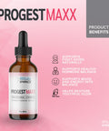 Biolabs Pro Progest Maxx Progesterone Oil Natural Bioidentical Progesterone For Women Hot Flashes & Menopause Support 2Oz Bottle - Six Month Supply