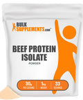 BulkSupplements Beef Protein Isolate Powder - No Added, , Lactose Free Protein Powder, Keto Friendly - 25g of Protein - 30g (1 Kilogram - 2.2 lbs)
