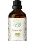 Calendula B120 Alcohol-Free Herbal Extract Tincture, Concentrated Liquid Drops Natural Calendula (Calendula Officinalis) Dried Flower (4 fl oz)