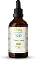 Calendula B120 Alcohol-Free Herbal Extract Tincture, Concentrated Liquid Drops Natural Calendula (Calendula Officinalis) Dried Flower (4 fl oz)