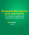 Country Life P5P Vitamin B6 (Pyridoxal Phosphate) 50Mg 100 Tablets Certified Gluten Free Certified Vegan Verified Non-Gmo Verified
