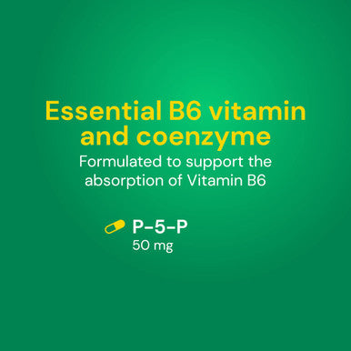 Country Life P5P Vitamin B6 (Pyridoxal Phosphate) 50Mg 100 Tablets Certified Gluten Free Certified Vegan Verified Non-Gmo Verified