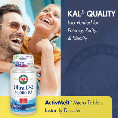 KAL Ultra D-3 10000 IU ActivMelt 10000iu 90ct