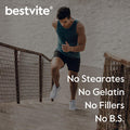 Bestvite Creatine Monohydrate 750mg (240 Vegetarian Capsules) - Micronized - No Stearates - Vegan - Non GMO - No Gelatin - Gluten - Creatine Capsules