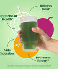 Bloom Nutrition Superfood Greens Powder Digestive Enzymes with Probiotics and Prebiotics Gut Health Bloating Relief Orange Passionfruit + Milk Frother High Powered Hand Mixer