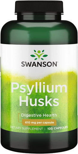 Swanson Psyllium Husks 610 Milligrams 100 Capsules