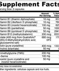 Super Coenzyme B Complex Highly Absorbable Coenzyme B Vitamins MethylFolate for Energy Stress Hair 90 Capsules