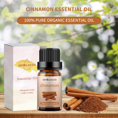 Sedbuwza Cinnamon Essential Oil Natural 100% Pure Organic Aromatherapy Mothers Day Gifts Oils for Massage Diffuser Skin Hair Care