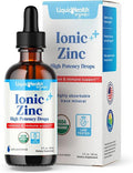 Liquidhealth Ionic Zinc High Potency Drops Pure Zinc Trace Mineral Liquid Vitamin Supplement for Adults & Kids Over 4 - Immune Boosting Digestive Support Skin & Wound Health - Vegan Non-GMO (2 oz)