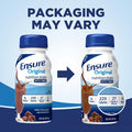 Ensure Original Nutrition Shake with Fiber, Small Meal Replacement Shake, Complete, Balanced Nutrition with Nutrients to Support Immune System Health, Milk Chocolate, 8 fl oz, 24 Count