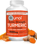 Turmeric Curcumin Softgels Qunol with Ultra High Absorption 1500mg Joint Support Dietary Supplement Extra Strength 180 Softgels