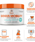 Genius Mobility & Joint Support Supplement Powder - Move Better w/Turmeric & NEM Egg Shell Membrane, Knee, Back, & Hip Support for Joint Health, Super Strength for Aches & Soreness Free by DocJenFit
