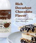 Nunaturals Stevia Syrup Sugar- Sweetener Plant-Based Sugar Substitute Zero Calorie Sugar- Syrup Chocolate 16 oz