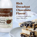 Nunaturals Stevia Syrup Sugar- Sweetener Plant-Based Sugar Substitute Zero Calorie Sugar- Syrup Chocolate 16 oz