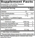 Vitanica Immune Tonic Black Elderberry 2000mg Echinacea Immune Support Non-GMO Vegetarian 4 Ounce (Packaging May Vary)