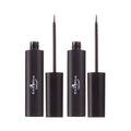 Italia Deluxe Makeup 2pcs of Classic Liquid Eyeliner 201 Matte Black Eye Liner Vitamin E ZipBag