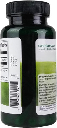 Swanson Green Tea Extract Supplement: 500 MG Green Tea Leaf Powder - Antioxidant Rich Supplements to AidWeight Management - 100 Capsules 4 Pack
