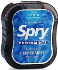 Spry Extra Strong Xylitol Power Mints Box Peppermint Peppermint 6 Peaces By Xlear Inc