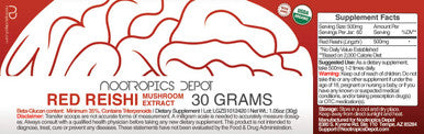 Red Reishi Mushroom Powder | 30 Grams | Ganoderma lucidum | Organic ing Body Mushroom Extract | Supports a Healthy Immune System