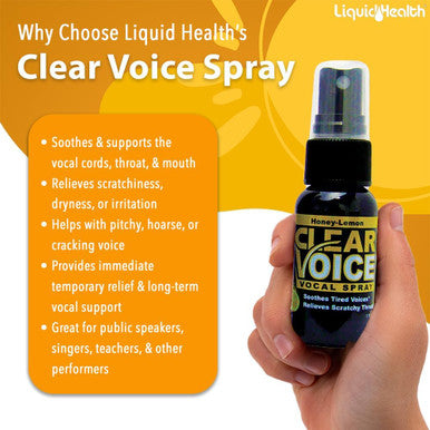 Liquidhealth Clear Voice Vocal Spray Honey Lemon (3pack)