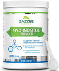 Zazzee Myo-Inositol Powder, 226 Servings, 16 Ounces, 2000 Mg Per Serving, Includes Free Scoop For Exact Dosage, 100% Pure, Vegan