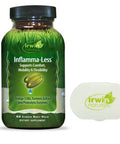 Irwin Naturals Inflammatory Response Inflamma-Less Supports Comfort Mobility Flexibility 80 Liquid Softgels Bundle With A Pill Case