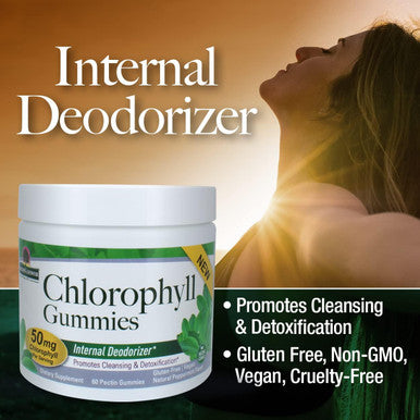 Nature'S Answer Chlorophyll Gummies 60 Count | Natural Internal Deodorant | Skin & Hair Support | Immune Support | Gelatin | Non GMO | G |