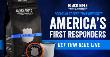 Black Rifle Coffee Company Thin Blue Line (Medium Roast) Whole Bean Coffee 12 Ounce Bag Of Coffee Beans Medium Roast Coffee Beans Created To Benefit Law Enforcement Officers And Their Families