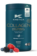 Kinetica Sports Collagen Powder - Berry Flavour | 350g | 5g FORTIGEL Bovine Collagen/Serve 320mg Vitamin C 5 g Vitamin D 100mg Hyaluronic Acid & 500mg Glucosamine Sulphate | Joint & Muscle Support