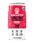 Lakanto Monk Fruit Extract Drops Liquid Sweetener - Zero Calorie, Zero Sugar, Keto Drink Sweetener, Sugar Substitute, On the Go, Tea, Coffee, Smoothies - Original 1.76 Fl Oz (Pack of 1)