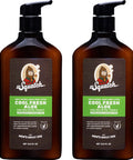 Men's Natural Lotion by Dr. Squatch - Non-Greasy Men's Lotion - 24-hour moisturization hand and body lotion - Made with Shea Butter Coconut Oil Vitamin E & Menthyl Lactate - Cool Fresh Aloe (2 Pack)