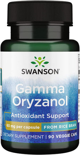 Swanson Gamma Oryzanol from Rice Bran 60 Milligrams 90 Veg Capsules