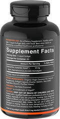 Triple Strength Astaxanthin 12mg with Organic Coconut Oil NonGMO Soy Gluten 60 Mini Softgels 2 Month Supply