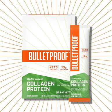 Bulletproof Unflavored Collagen Protein Powder Gopack, 12G Protein, 1 Pack, Grass Fed Collagen Peptides And Amino Acids For Healthy Skin, Bones And Joints