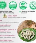 Vinatura Maca Root + Dim Capsules For Women Supplement 60