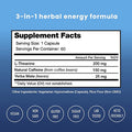 Caffeine Pills with L-Theanine for Focused Energy | Smooth & Clean Energy Supplement for Focus & Performance | No Crash No Jitters | Nootropic Brain Booster with Yerba Mate | 60 Vegan Energy Pills